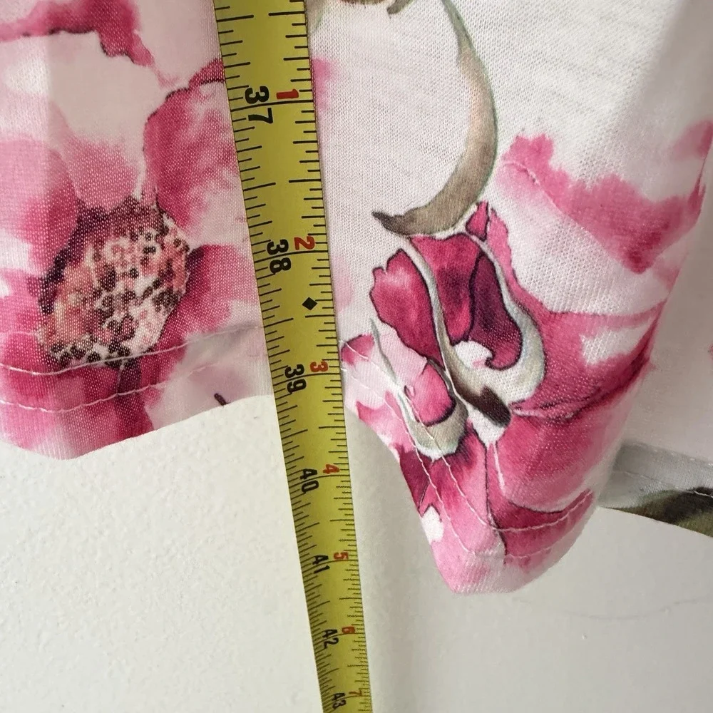 Show Me Your Mumu Belted Robe One Size Pink Floral Casual Wrap‎ Cozy Feminine